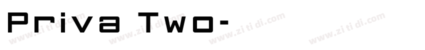 Priva Two字体转换